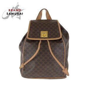 Celine Macadam Brown Leather Backpack